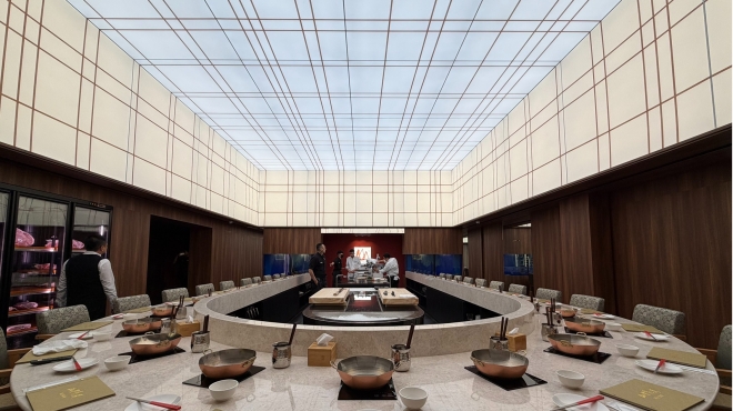 114年 山里見月割烹鍋物-天花光膜燈箱工程